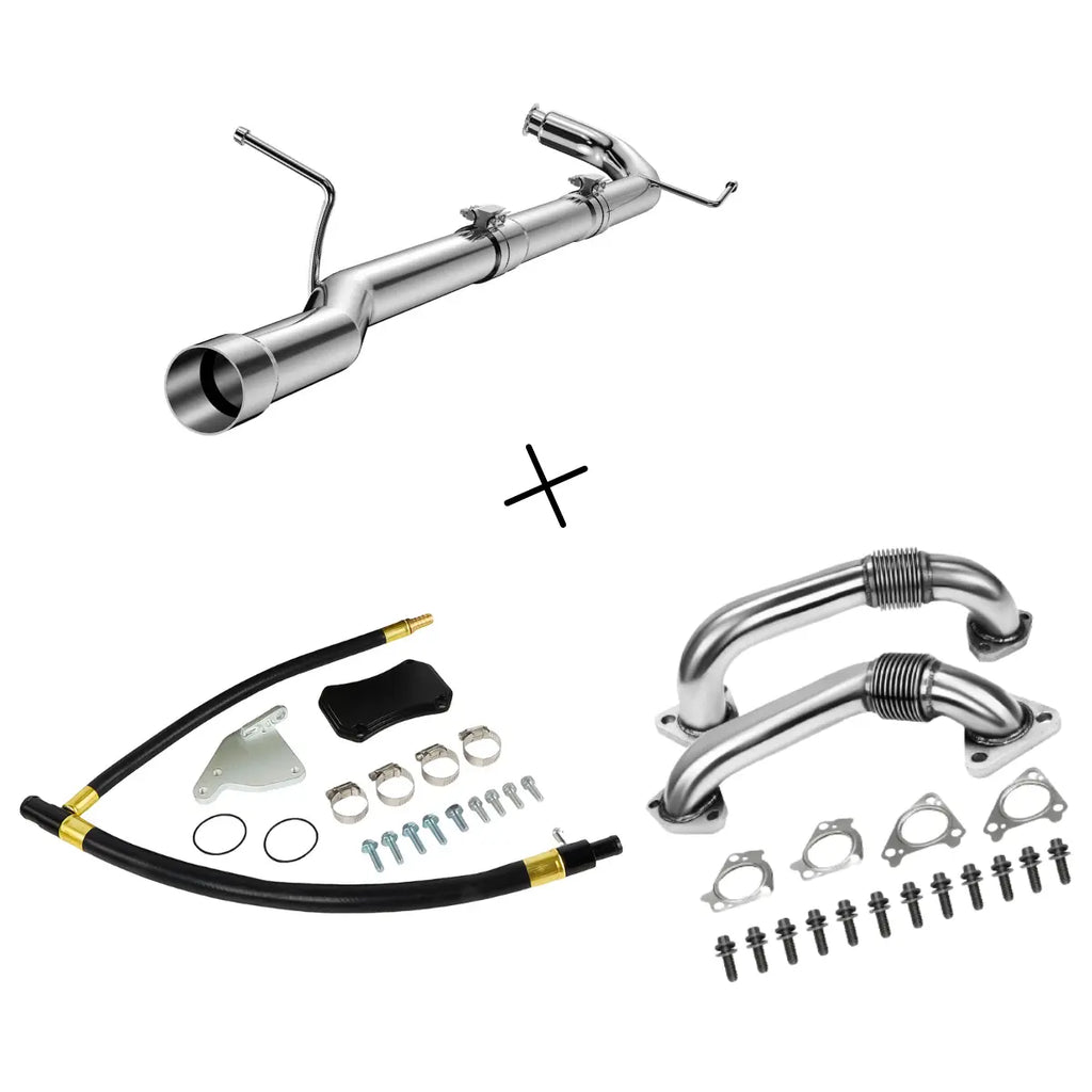 EGR/DPF/Up-Pipe Kit for 2011-2015 GMC Chevy 6.6L LML Duramax Diesel - DynoVox