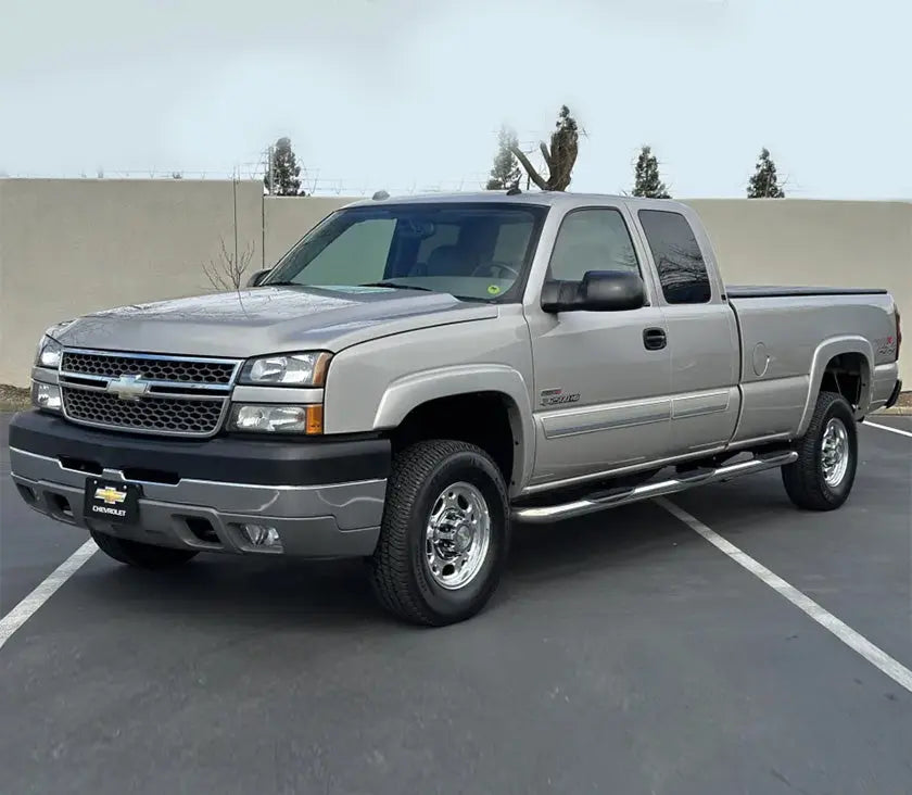 Silver Chevrolet Silverado 2500HD 
