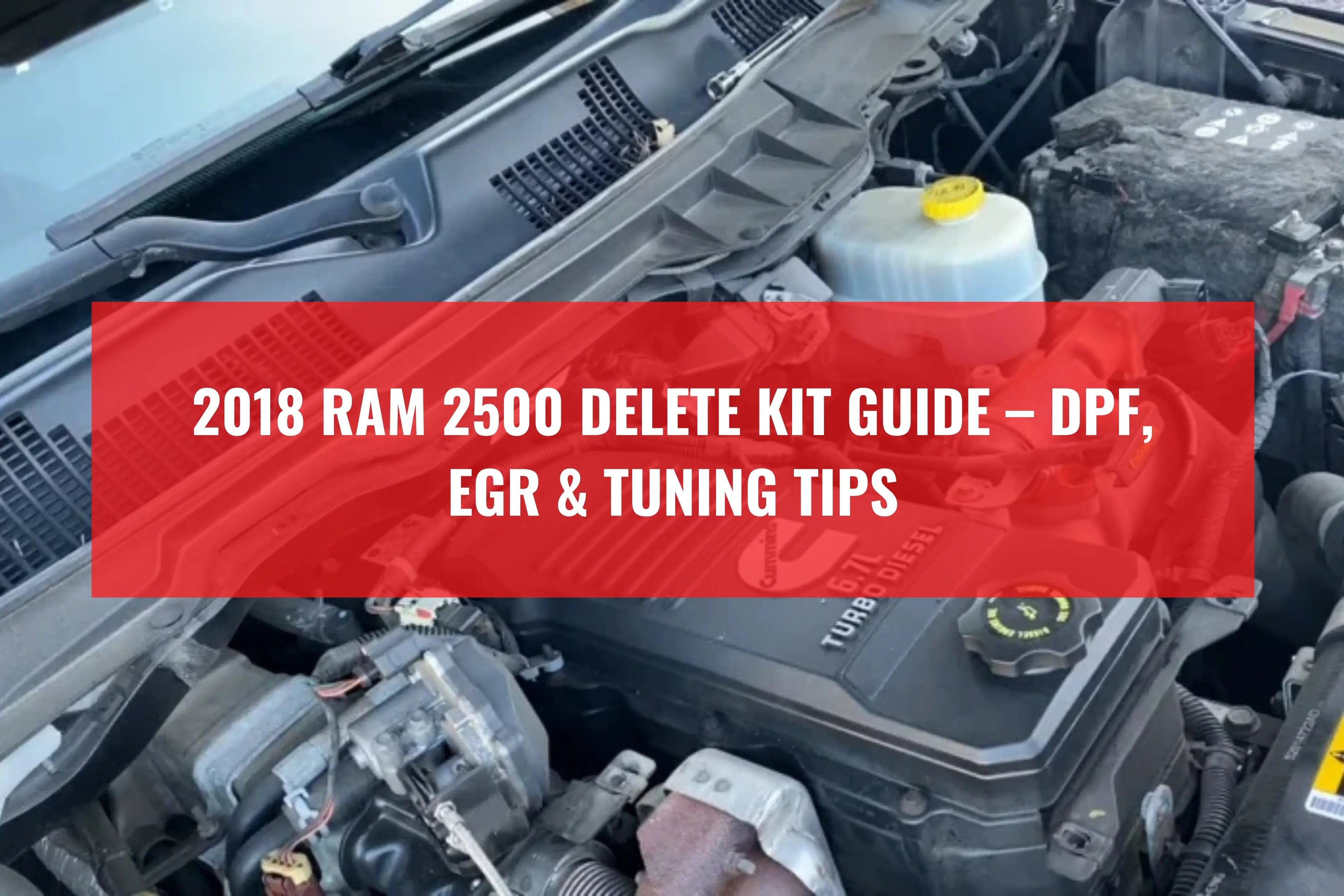 2018 Ram 2500 6.7L Cummins EGR Delete Kit for Improved Performance