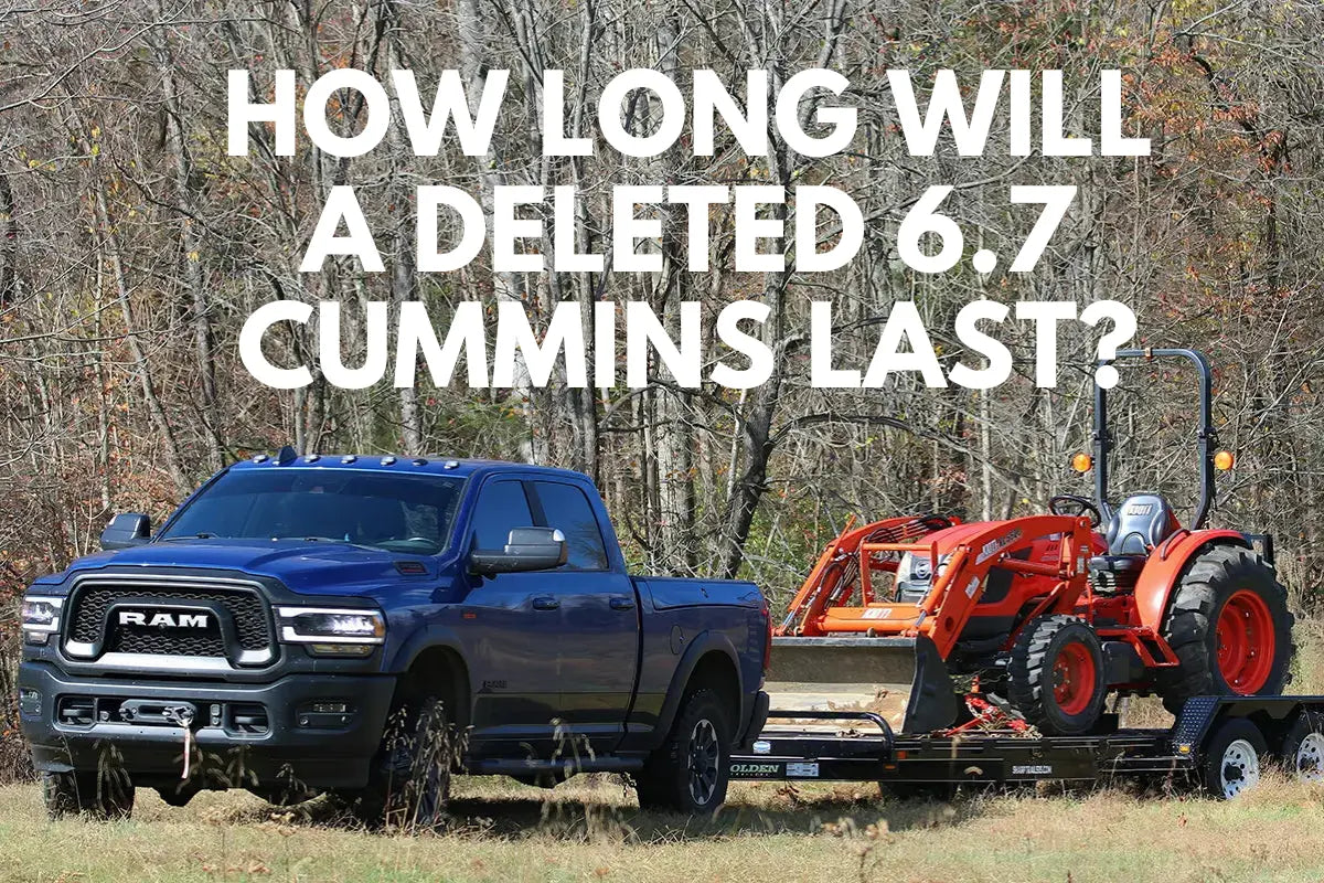 6.7 Cummins diesel engine with EGR delete for improved longevity