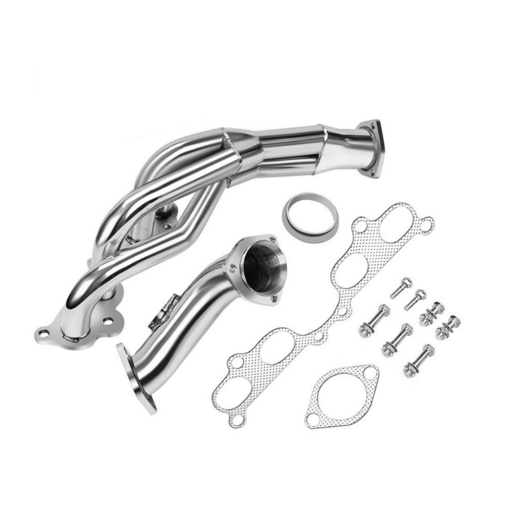 Exhaust Header for 1995-2001 Toyota Tacoma 2.4L/2.7L L4 (Silver Polished)