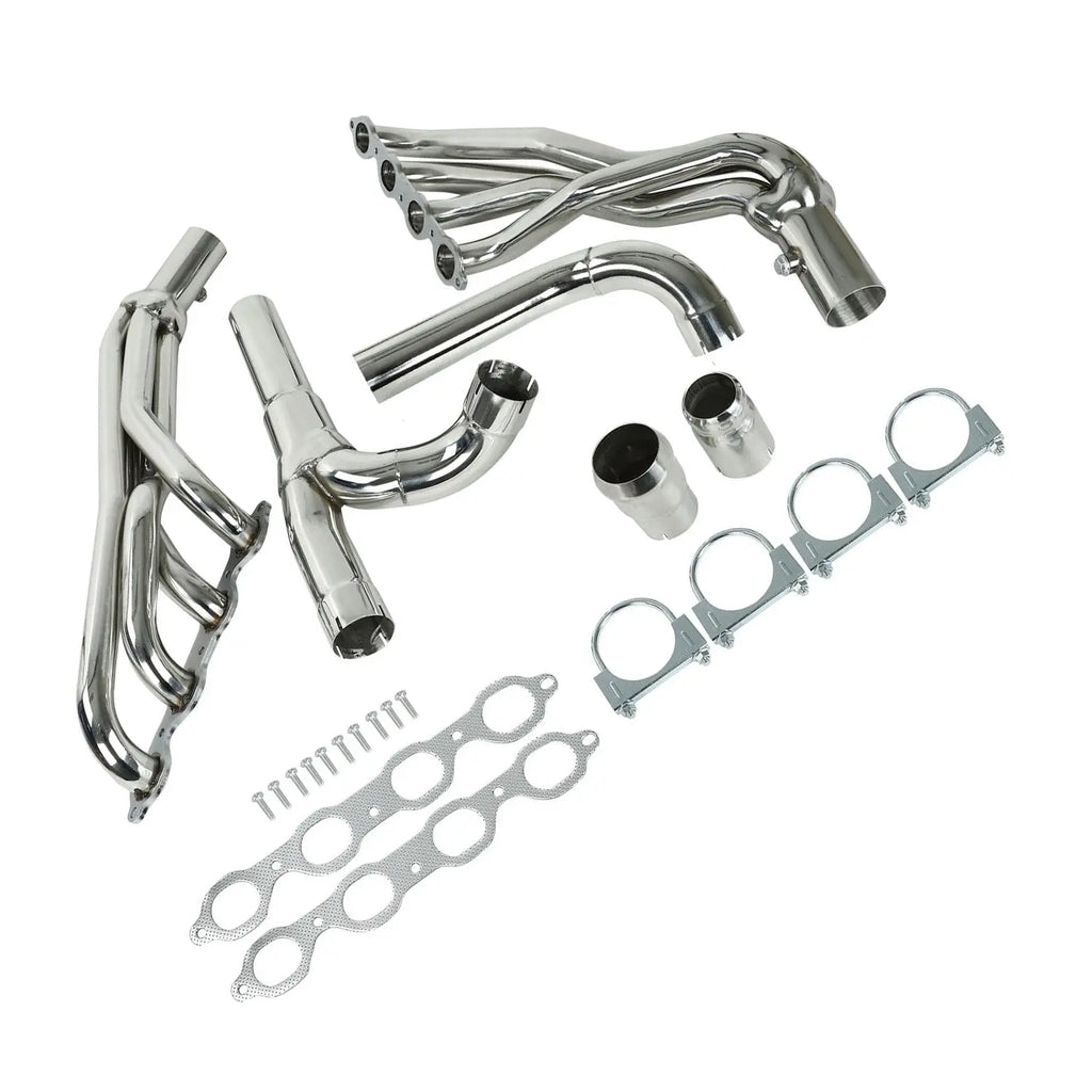 Exhaust Headers w/ Y Pipe Fits Chevy GMC 2014-2017 5.3 6.2
