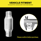 Fitment of Universal  3 Inch Catalytic Converter 