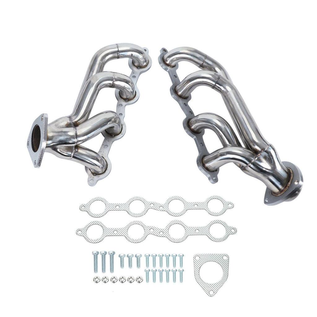 Exhaust Header For 2002-2016 Chevy Silverado 1500 2500HD 3500HD 4.8 5.3 6.0L