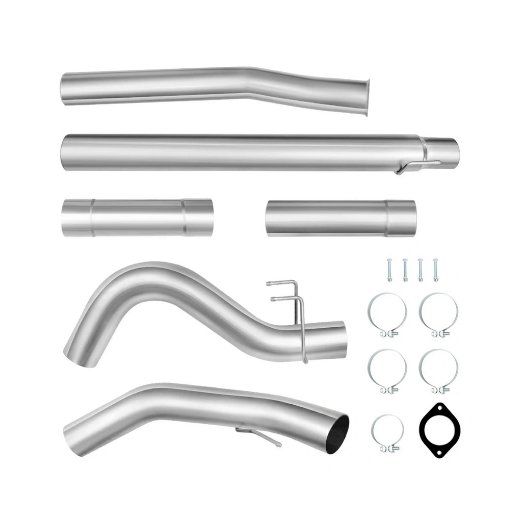 4" DPF Delete Race Pipe Downpipe-Back for 2011-2019 Ford 6.7L Powerstroke (without Muffler)