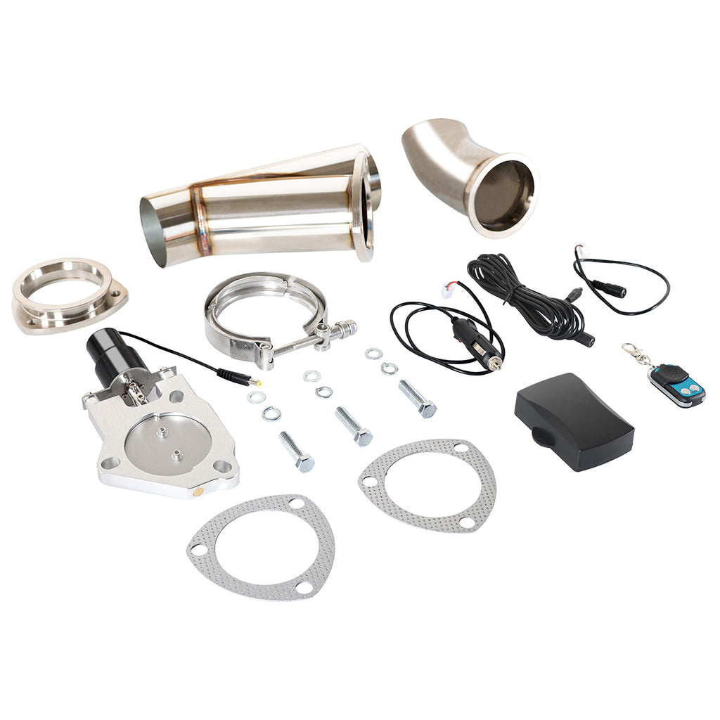 3 Inch 1 Set Remote Electric Exhaust Cutout Kit