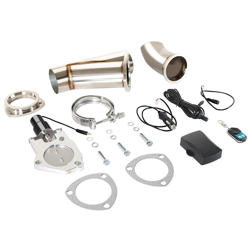 thumbnail image 2 of 3" Electric Exhaust Cutout Y-Pipe Valve Kit With Remote Controller - 304 Stainless 2 of 6