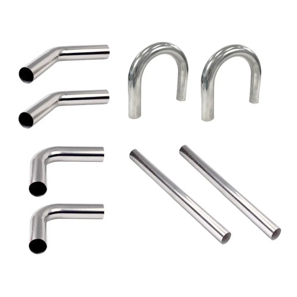 Stainless Steel 4 Inch Custom Exhaust Tubing Mandrel Bend Pipe DIY Straight U-Bend