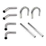16-Piece 2.25" Universal Exhaust Tubing Kit – Mandrel Bend U-Bends & Straight Pipes By Mid Valley